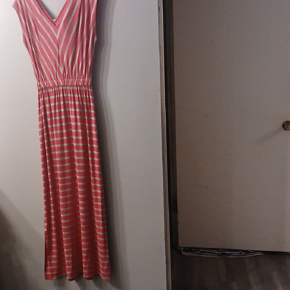 Mosimo Striped Pink Maxi Dress
